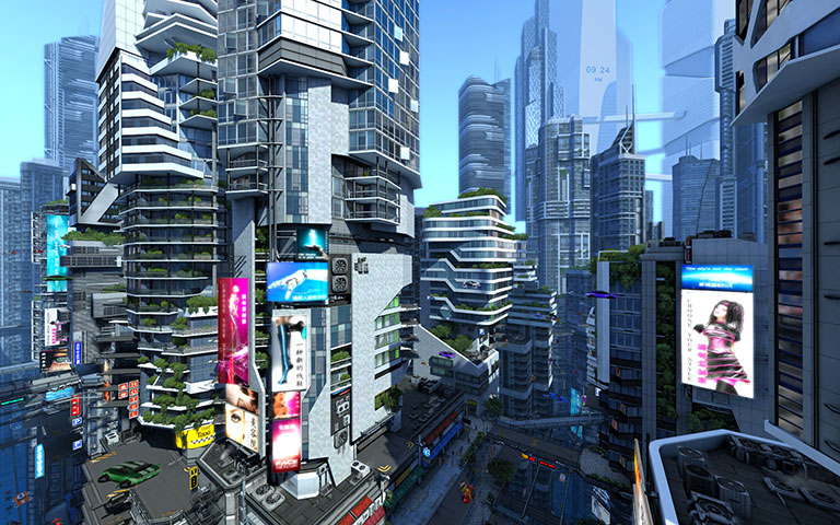 未来城市 Futuristic City 3D Screensav