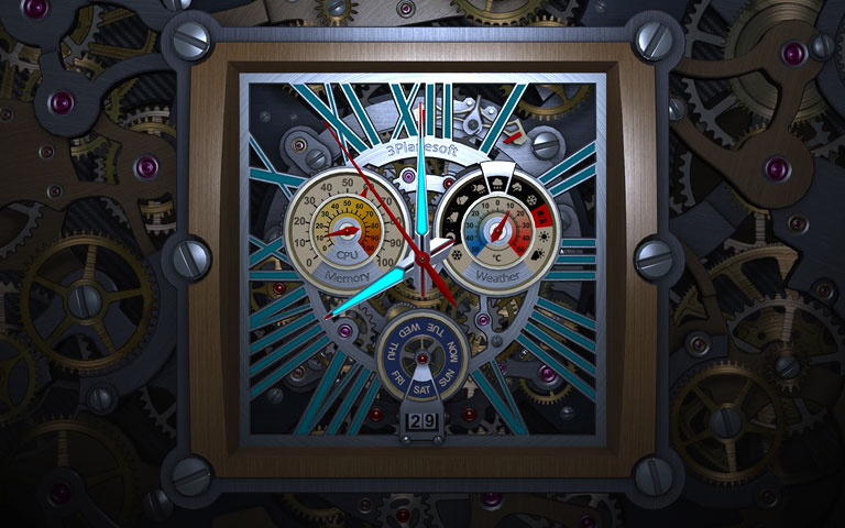 骨架时钟 Skeleton Clock 3D Screensave